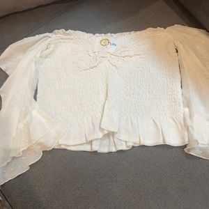 White skort and crop top